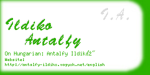 ildiko antalfy business card